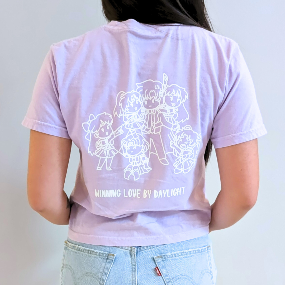 FIGHT FOR THE MASK - Cropped Tee Lilac