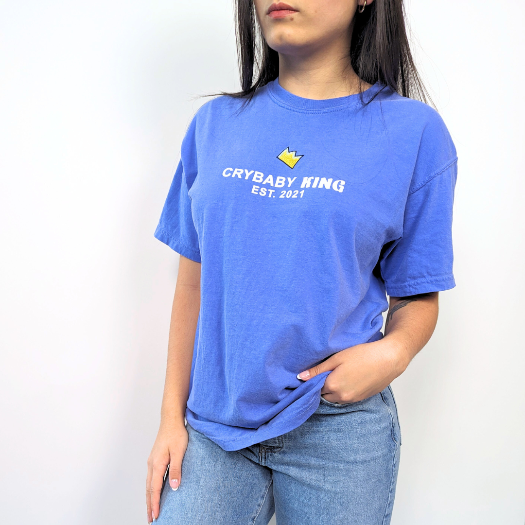 CRYBABY KING - Tee Flo Blue