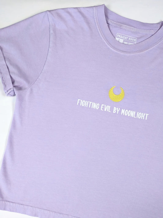 FIGHT FOR THE MASK - Cropped Tee Lilac