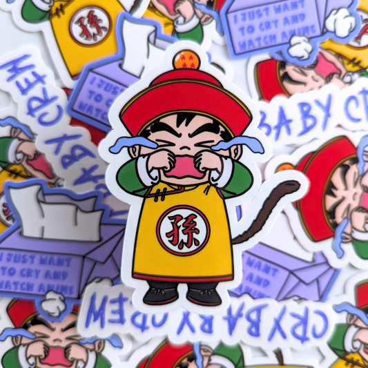 Crybaby Crew Vinyl Die Cut Sticker