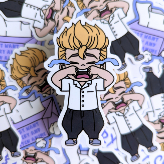 Crybaby Crew Vinyl Die Cut Sticker